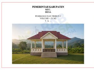 Contoh desain tribun lapangan sepak bola