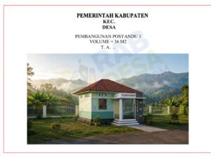Gambar gedung posyandu desa untuk pembangunan