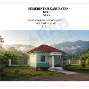 Gambar gedung posyandu desa untuk pembangunan