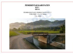 Gambar jembatan kayu sederhana untuk pembangunan desa