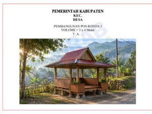 Gambar pos ronda dan pos kamling untuk pembangunan desa
