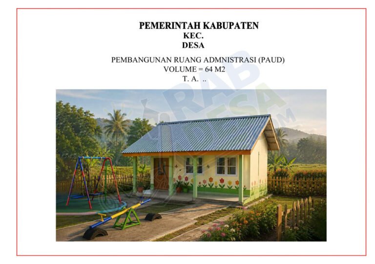 Gambar ruang administrasi PAUD untuk bangunan sekolah