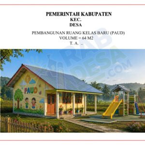 Gambar ruang kelas baru PAUD untuk pembangunan