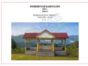 Gambar desain tribun lapangan sepak bola