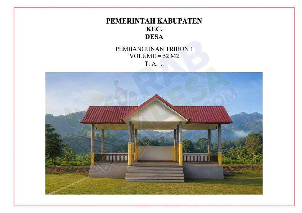Gambar desain tribun lapangan sepak bola