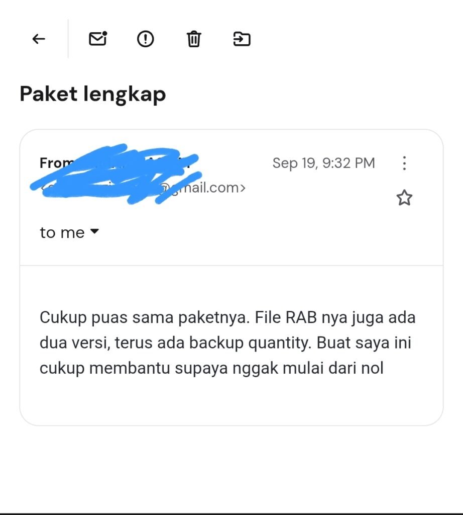 Testimoni pelanggan Paket Lengkap RABDESA.COM